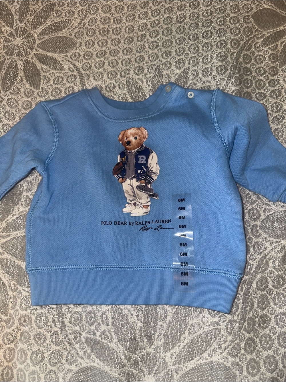 Ralph Lauren Light Blue Polo Bear Sweatshirt